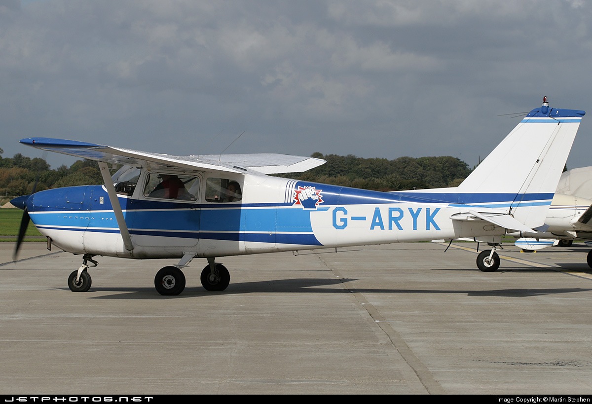 A Cessna aircraft on the apron at Swansea Airport