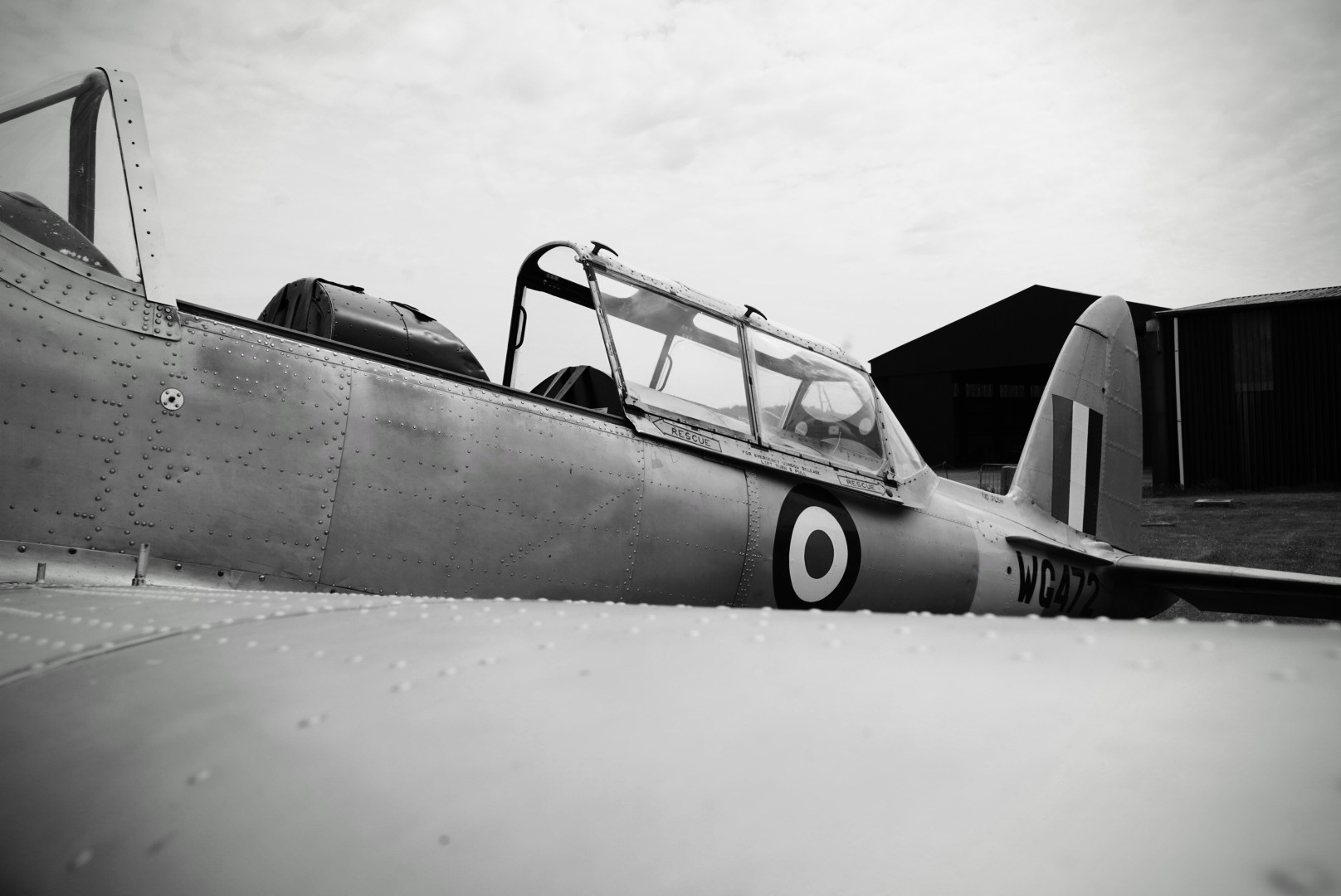 Historic aircraft at Swansea Airport